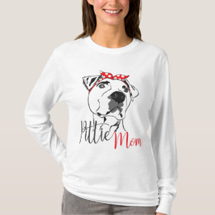 Camiseta Regalo de Pittie Mom American Pitbull Dog Lover