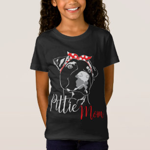 Camiseta Regalo de Pittie Mom American Pitbull Dog Lover