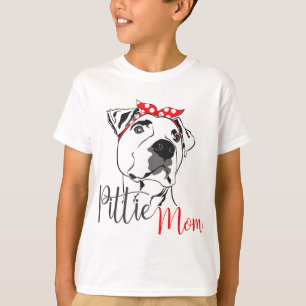 Camiseta Regalo de Pittie Mom American Pitbull Dog Lover