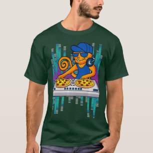 Camiseta Regalo De Pizza De Gato De DJ De Guay Para Hombres