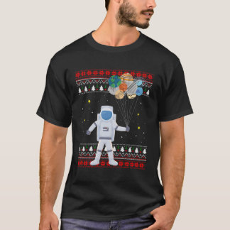 Camiseta Regalo De Planetas Astronautas Para Navidades