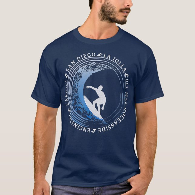 Camiseta Regalo de playa San Diego    SurfSan Diego (Anverso)
