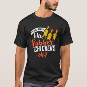 Camiseta Regalo de pollo de caucho Disfraz gritando