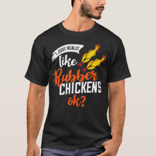 Camiseta Regalo de pollo de caucho Disfraz gritando