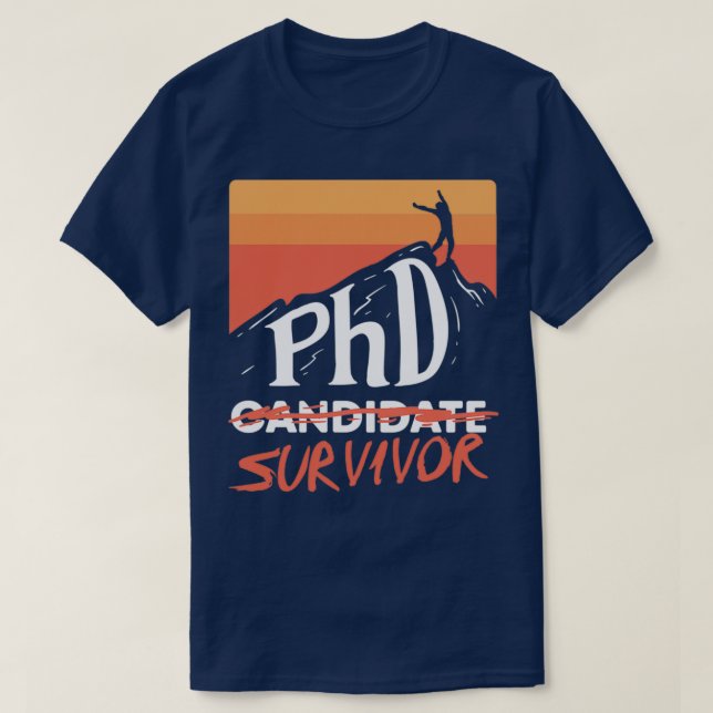 Camiseta Regalo de posgrado 1 para superviviente de un cand (Diseño del anverso)