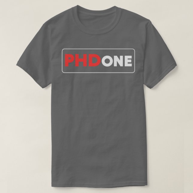 Camiseta Regalo de posgrado PhDone (Diseño del anverso)