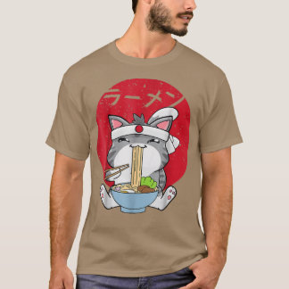 Camiseta Regalo de Ramen Cats japonés Anime Kawaii 