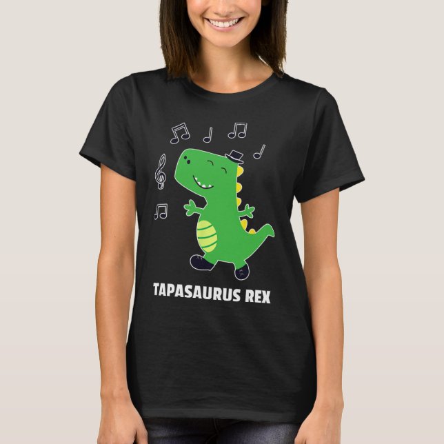 Camiseta Regalo de recital de baile de claqué -tapasaurus R (Anverso)