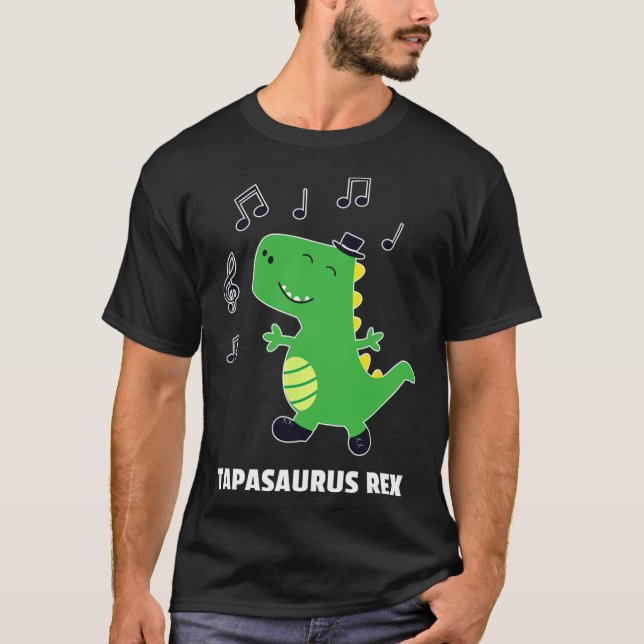 Camiseta Regalo de recital de baile de tap -tapasaurus Rex- (Anverso)
