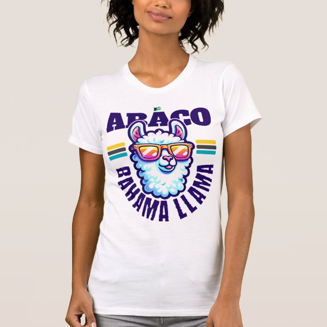 Camiseta Regalo de recuerdo de Bahamas: Abaco Bahamas Llama (Anverso)