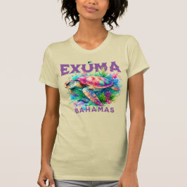 Camiseta Regalo de recuerdo de Bahamas: Tortuga marina de l