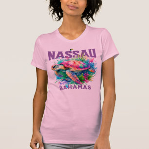 Camiseta Regalo de recuerdo de Bahamas: Tortuga marina de N