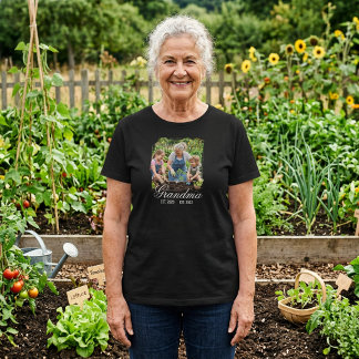 Camiseta Regalo de recuerdo de foto personalizada de abuela