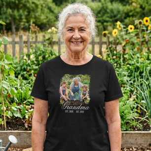 Camiseta Regalo de recuerdo de foto personalizada de abuela