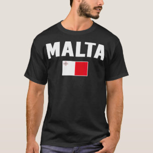Camiseta Regalo de recuerdo de la bandera de Malta en malté
