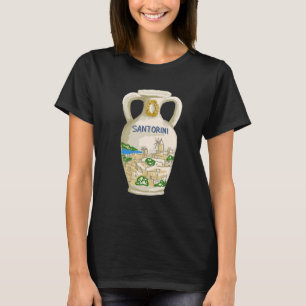 Camiseta regalo de recuerdo de la ciudad de Santorini Greci