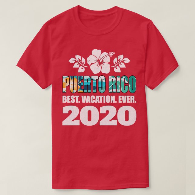 Camiseta Regalo de recuerdo de las mejores vacaciones de Pu (Diseño del anverso)