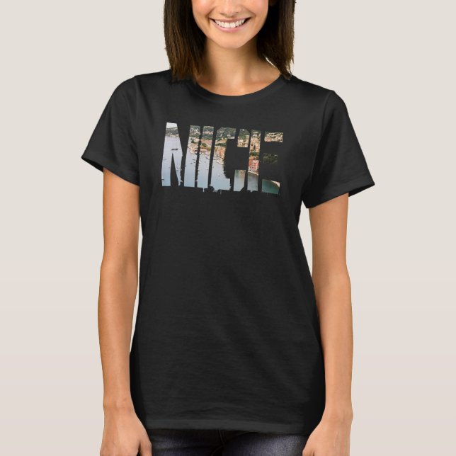 Camiseta Regalo de recuerdo de Nice City France para hombre (Anverso)