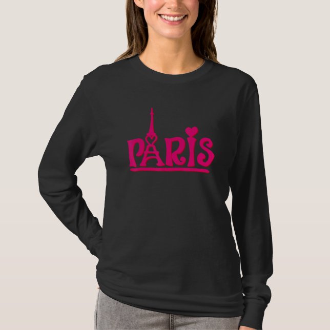 Camiseta Regalo de recuerdo de París City France para hombr (Anverso)