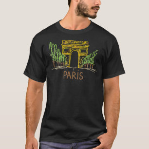 Camiseta Regalo de recuerdo de París City France para hombr