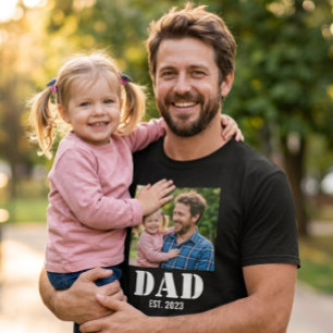 Camiseta Regalo de recuerdo de paternidad con foto de papá 