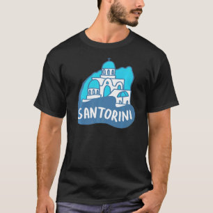 Camiseta Regalo de recuerdo de Santorini City Grecia para h