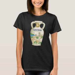 Camiseta Regalo de recuerdo de Santorini City Grecia para h