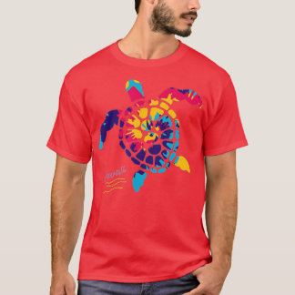 Camiseta Regalo de recuerdo Hawaii Tie Dye Sea Turtle Hawai