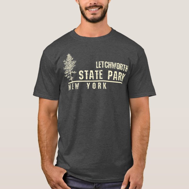 Camiseta Regalo de recuerdo NY para el Parque Estatal Letch (Anverso)