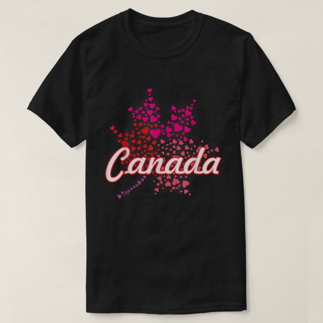 Camiseta Regalo de recuerdo para hombres de Canadá (Diseño del anverso)