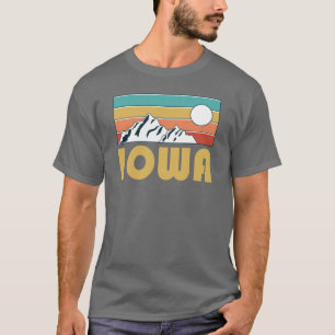Camiseta Regalo de recuerdo retro vintage de Iowa Montaña I