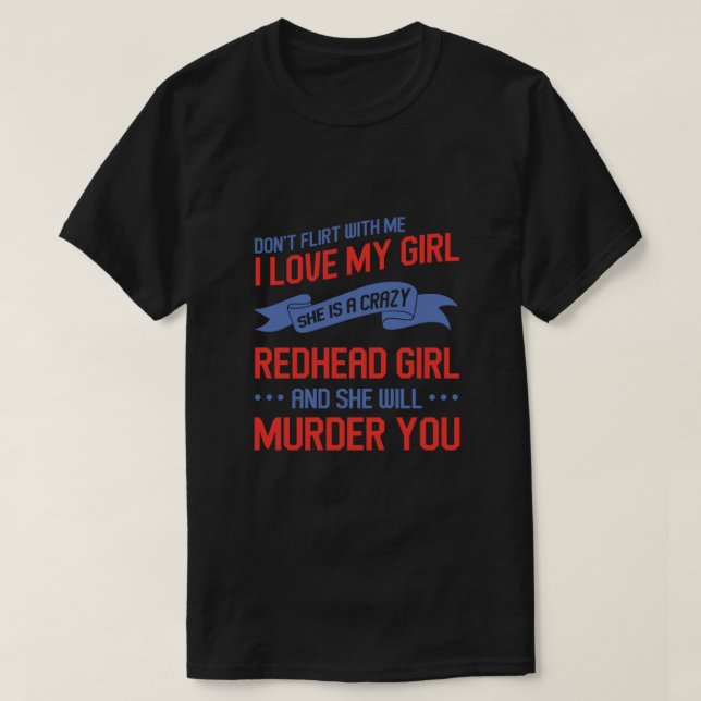 Camiseta Regalo de Red Hair Redhead Girlfriend Ginger Red H (Diseño del anverso)