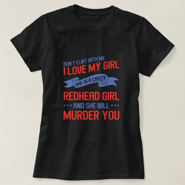 Camiseta Regalo de Red Hair Redhead Girlfriend Ginger Red H (Diseño del anverso)