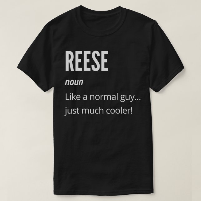 Camiseta Regalo de Reese, nuevo como normal, mucho frío (Diseño del anverso)