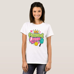 Camiseta Regalo de Reina de Pickleball para Amantes de Pick