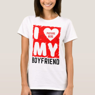 CAMISETA REGALO DE RELACIÓN FOTO PERSONALIZADA AMO A MI NOV