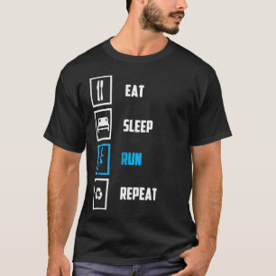 Camiseta Regalo de repetición de carreras divertidas para d