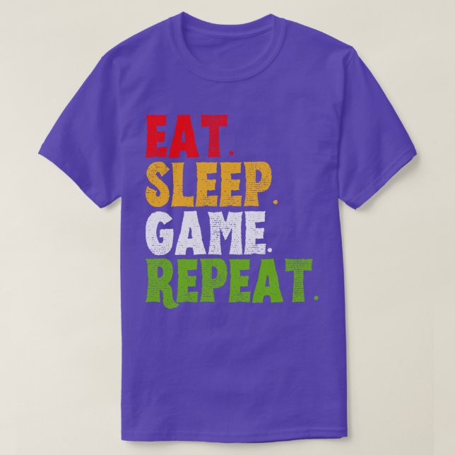 Camiseta Regalo de repetición de juego de sueño (Diseño del anverso)