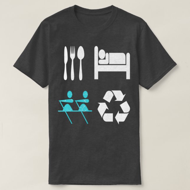 Camiseta Regalo de repetición de rayas de la fila de suspen (Diseño del anverso)