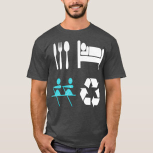 Camiseta Regalo de repetición de rayas de la fila de suspen