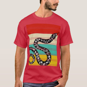 Camiseta Regalo de reptiles zoológicos, serpiente retro