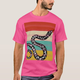Camiseta Regalo de reptiles zoológicos, serpiente retro