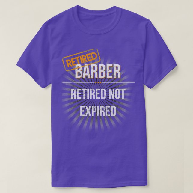 Camiseta Regalo de retiro de barbero para hombres retirados (Diseño del anverso)