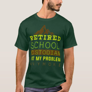 Camiseta Regalo de retiro de custodio de escuela jubilada