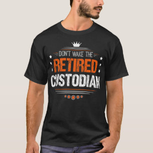 Camiseta Regalo de    retiro de custodio para jubilados
