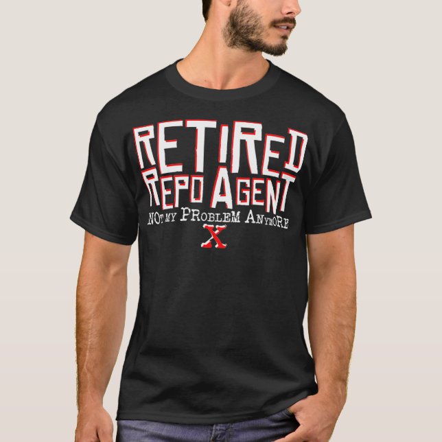 Camiseta Regalo de retiro del agente de repos retirado (Anverso)