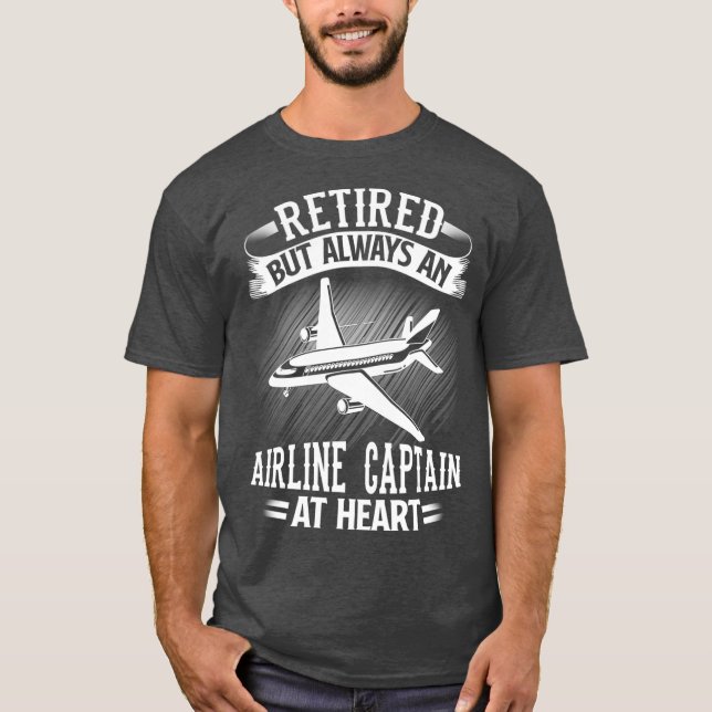 Camiseta Regalo de retiro del piloto de capitanes de aerolí (Anverso)