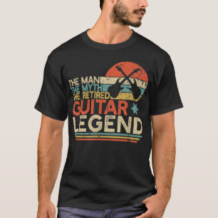 Camiseta Regalo de Retiro para Guitarrista Hombre Mito Reti