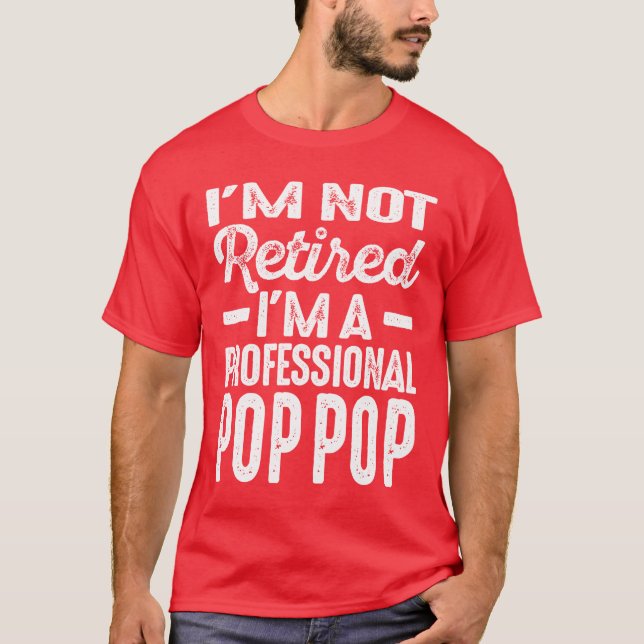 Camiseta Regalo de retiro PopPop profesional para hombres (Anverso)