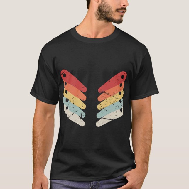 Camiseta Regalo de retro flipper de pinball angustiado para (Anverso)